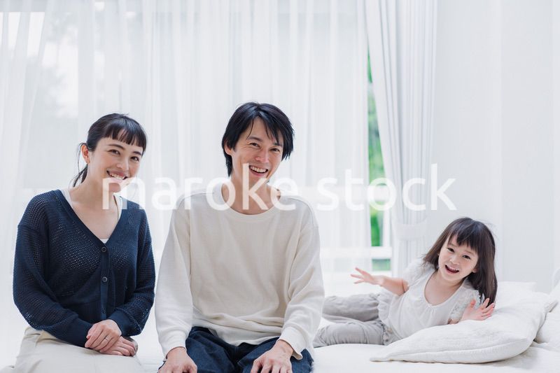 元気な女の子がいる家庭