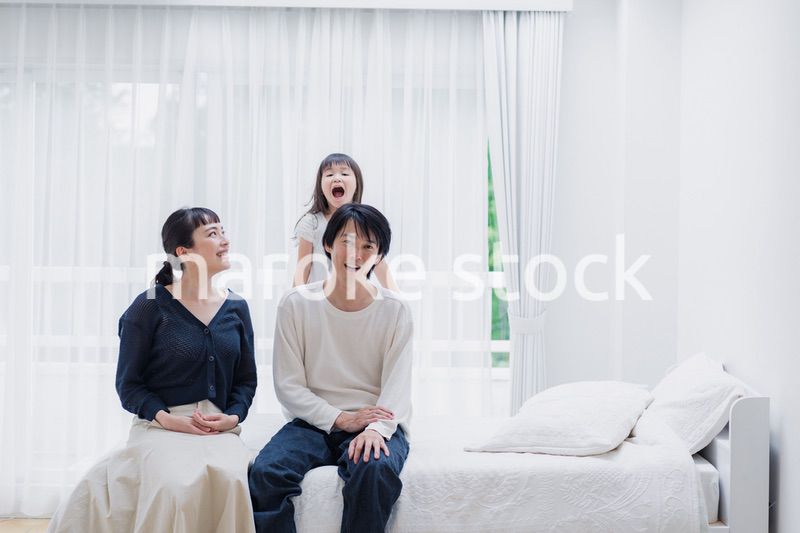 元気な女の子がいる家庭