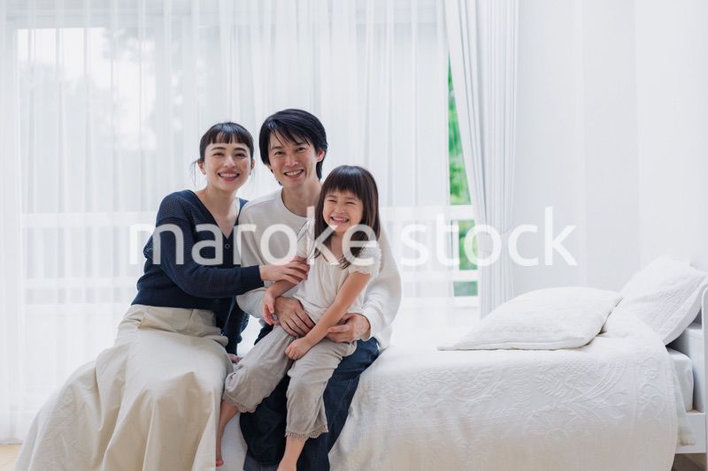 元気な女の子がいる家庭