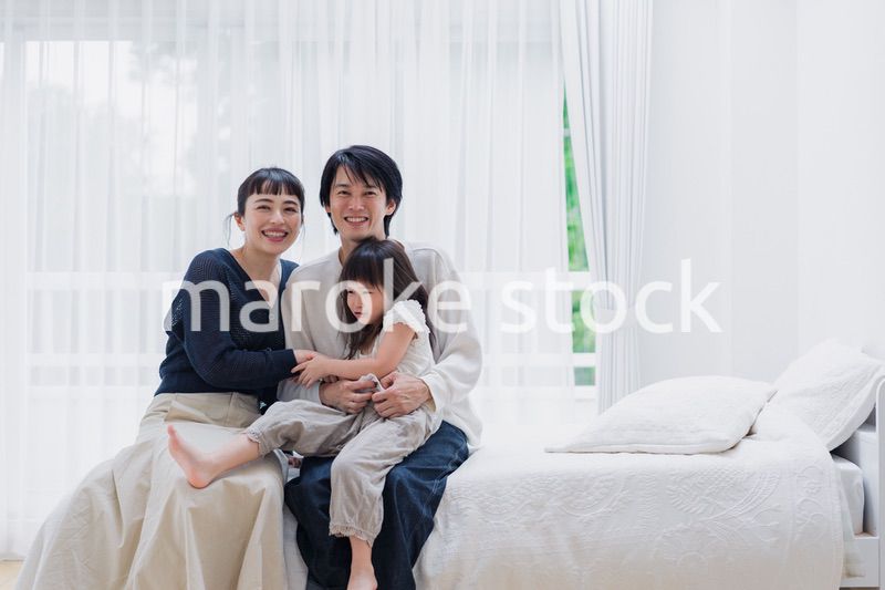 元気な女の子がいる家庭