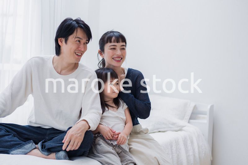 元気な女の子がいる家庭