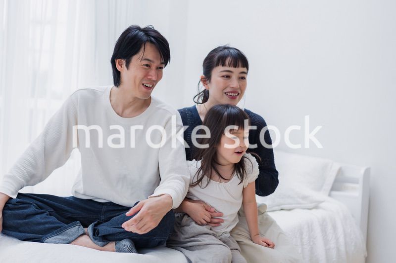 元気な女の子がいる家庭