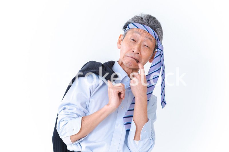 酔っ払いすぎた高齢男性