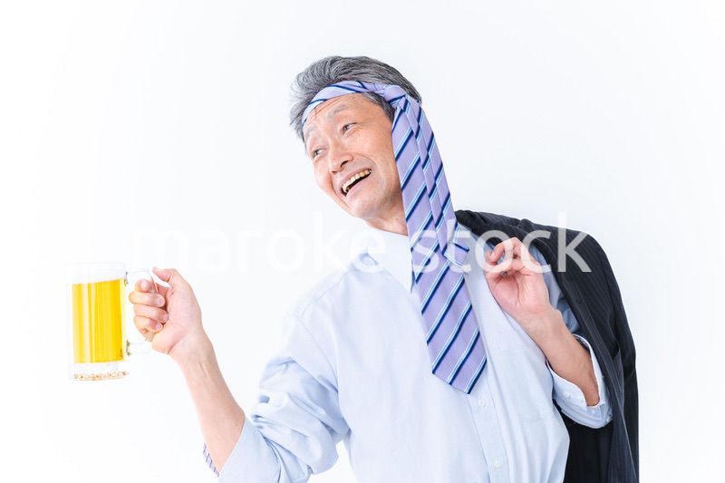 酔っ払いすぎた高齢男性