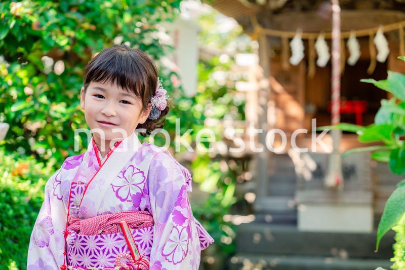 着物姿の女の子（七五三）