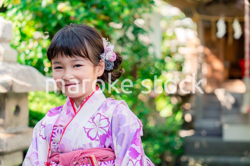 着物姿の女の子（七五三）