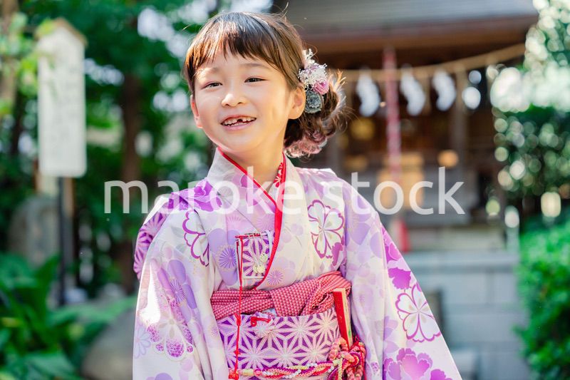 着物姿の女の子（七五三）