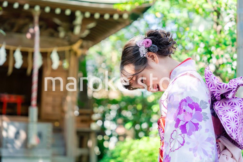 着物姿の女の子（七五三）