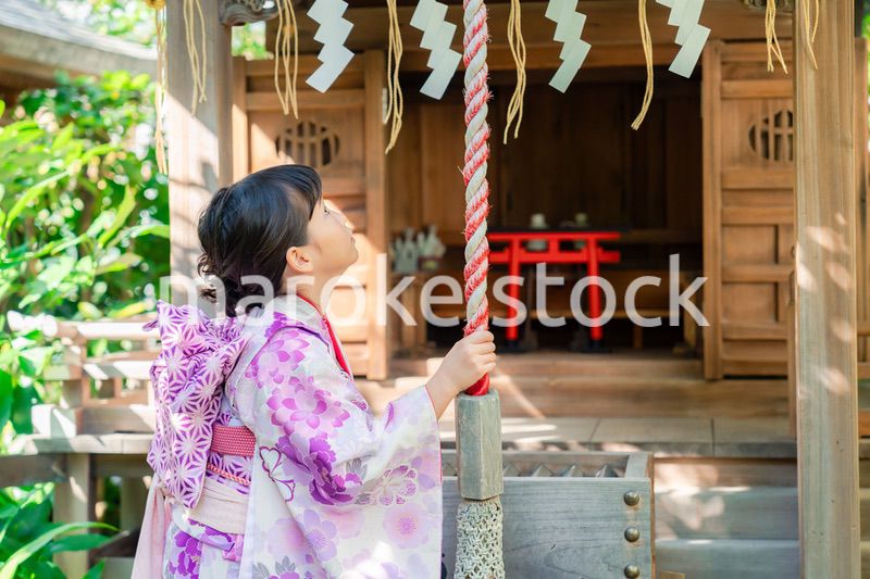 着物姿の女の子（七五三）