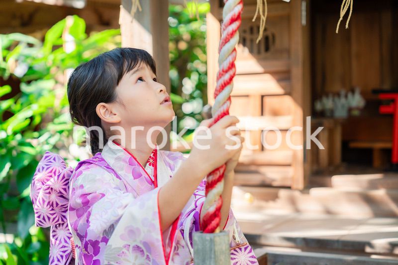 着物姿の女の子（七五三）
