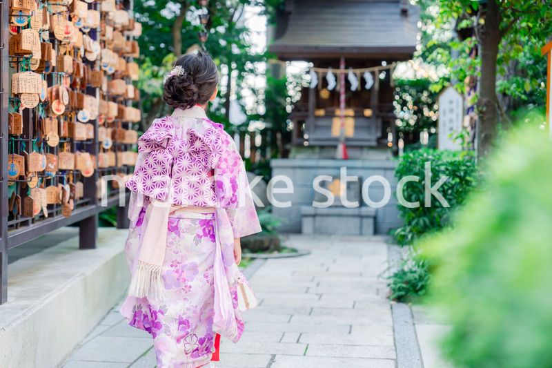 着物姿の女の子（七五三）