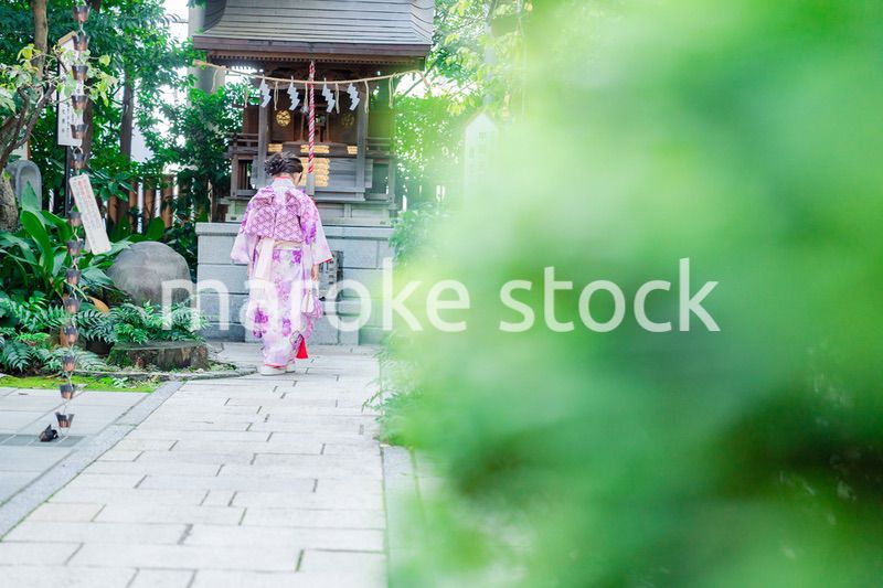 着物姿の女の子（七五三）