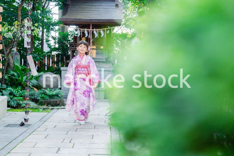 着物姿の女の子（七五三）