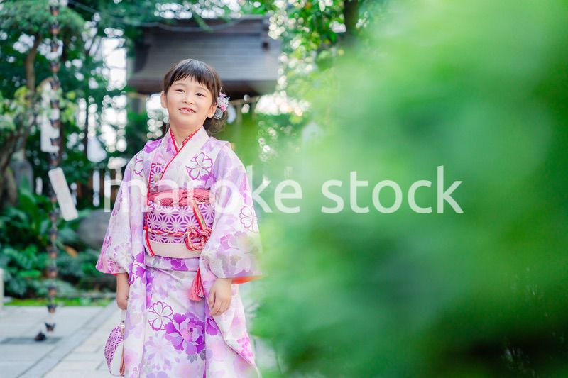 着物姿の女の子（七五三）