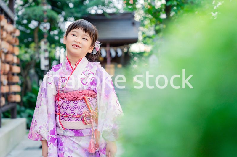 着物姿の女の子（七五三）