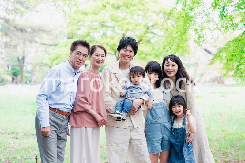 仲の良い3世代ファミリー