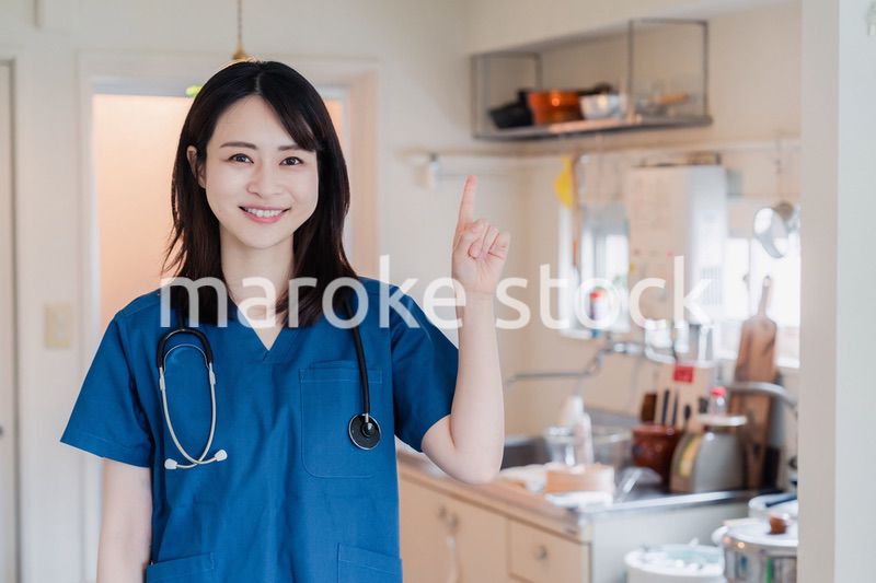 一般家庭の訪問をするドクター