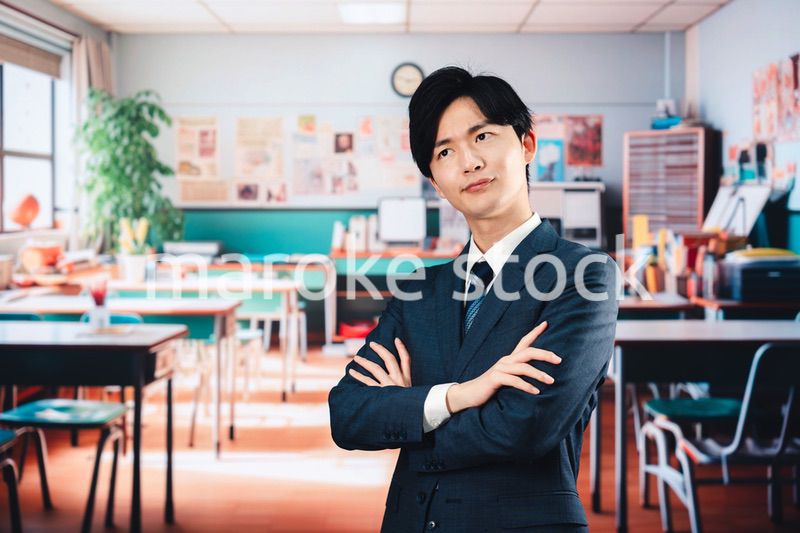 学校で悩む男性教師