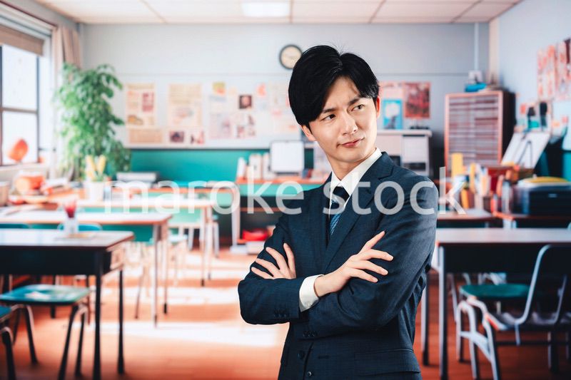 学校で悩む男性教師