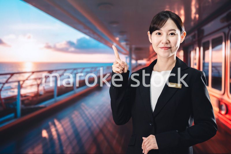 クルーズ船で船員を務める女性