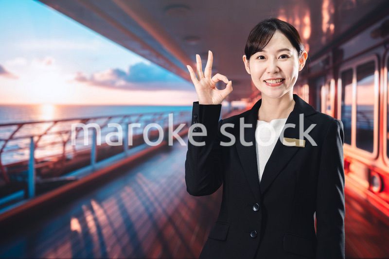 クルーズ船で船員を務める女性