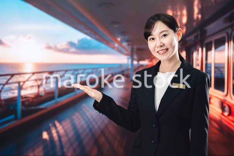 クルーズ船で船員を務める女性