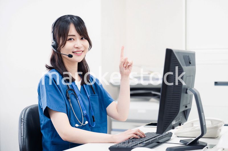 リモートで対応をする医療スタッフ