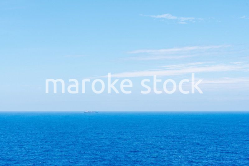 大洋を航海する船