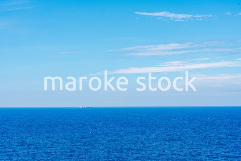 コンテナを積んで航海する貨物船