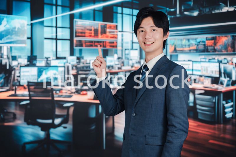 証券会社で働くビジネスマン