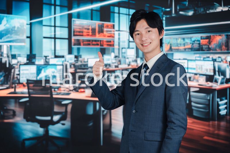 証券会社で働くビジネスマン