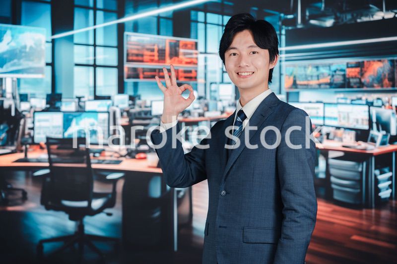 証券会社で働くビジネスマン