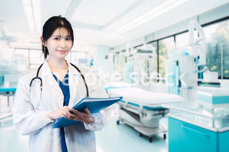 笑顔の女性ドクター