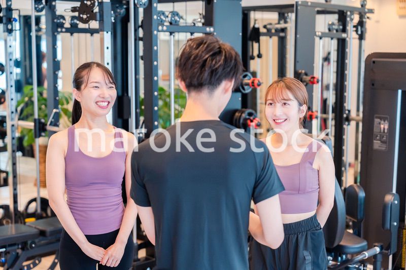 ジムのトレーナーと生徒