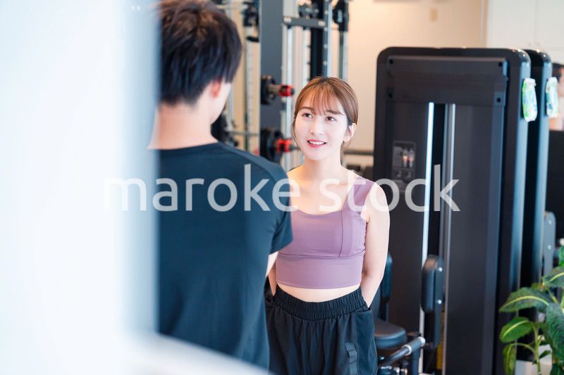 ジムのトレーナーと生徒