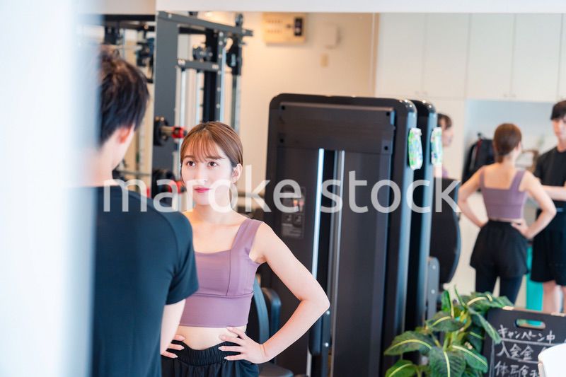 ジムのトレーナーと生徒