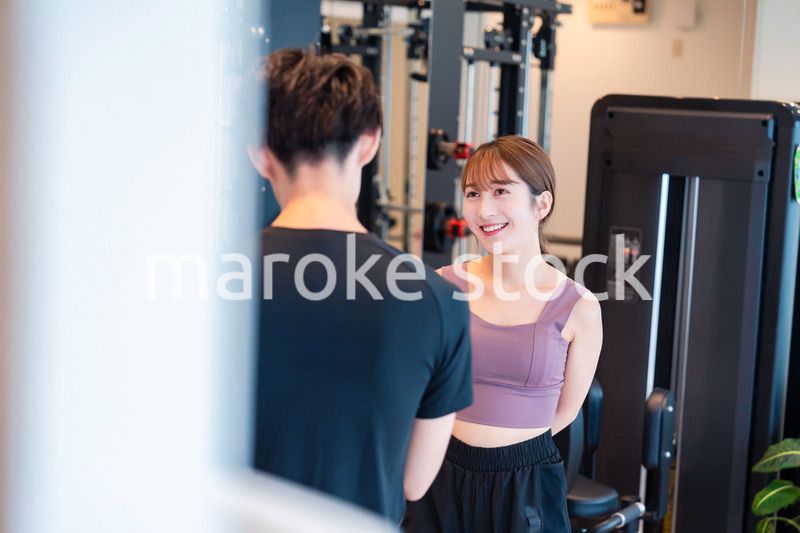 ジムのトレーナーと生徒