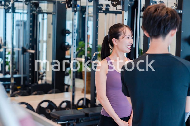 ジムのトレーナーと生徒