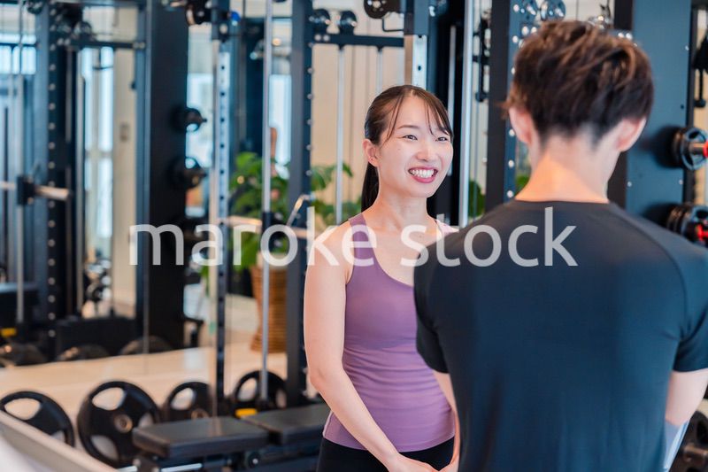 ジムのトレーナーと生徒