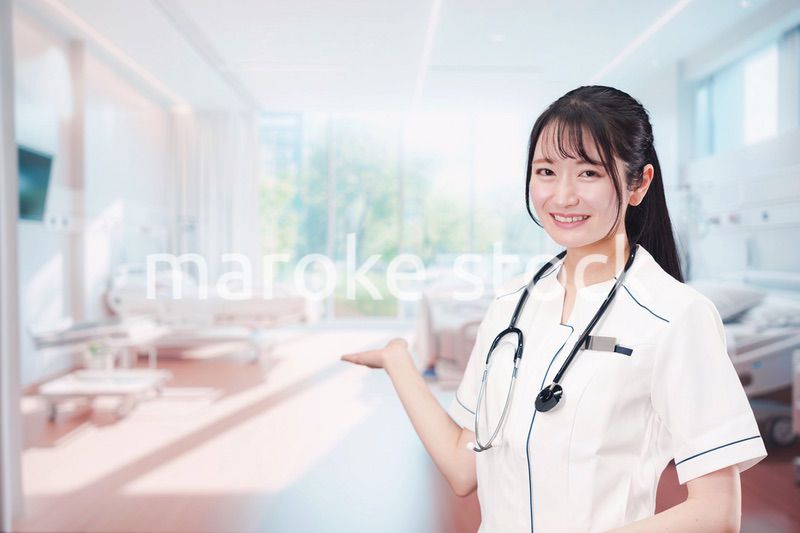 医療機関で働く若い女性の看護師