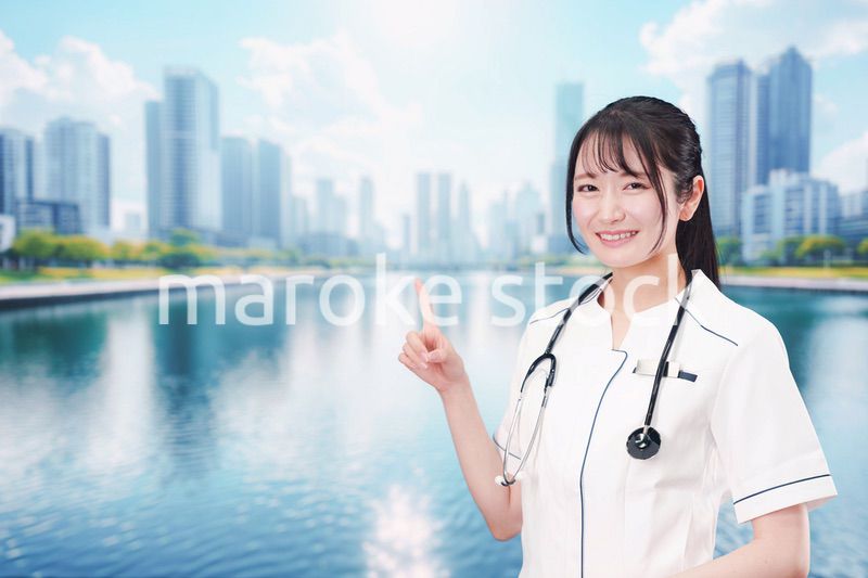 医療機関で働く若い女性の看護師