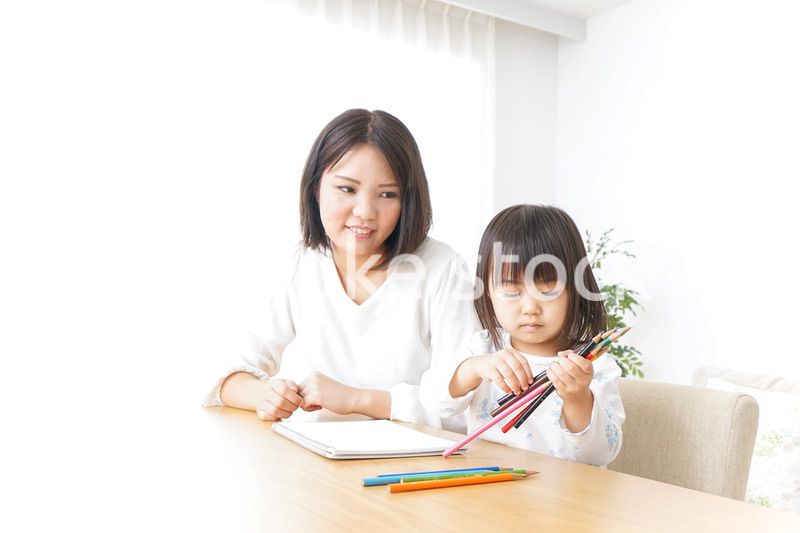お絵かき 親子 子供