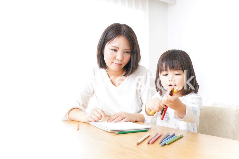 お絵かき 親子 子供