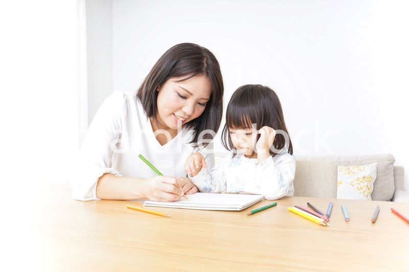 お絵かき 親子 子供