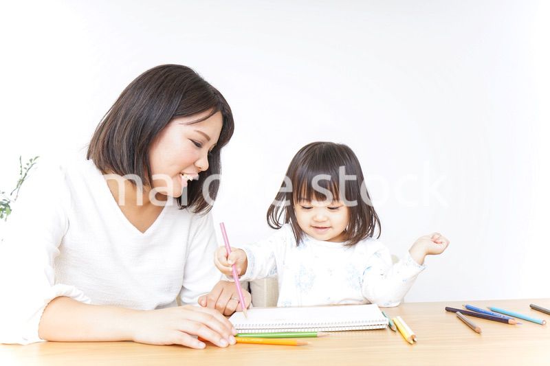 お絵かき 親子 子供