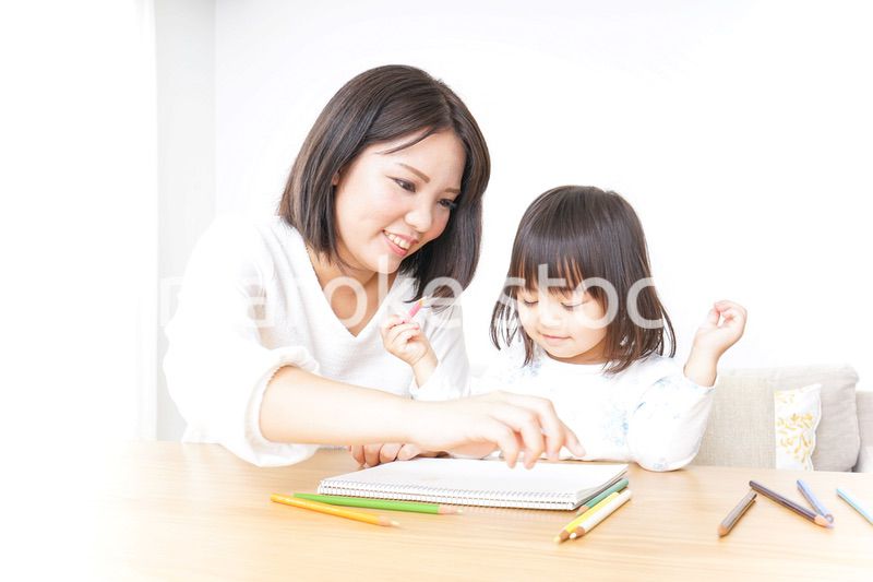お絵かき 親子 子供