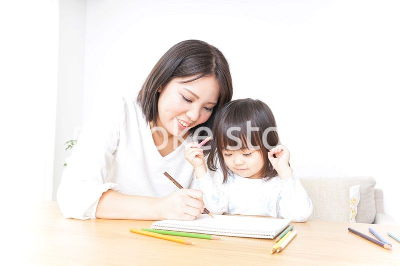 お絵かき 親子 子供