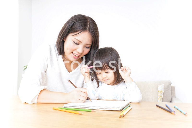 お絵かき 親子 子供