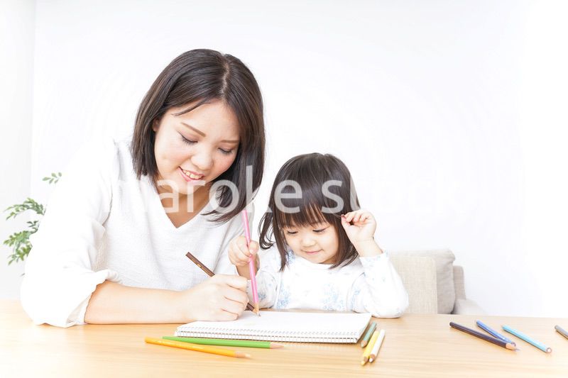 お絵かき 親子 子供