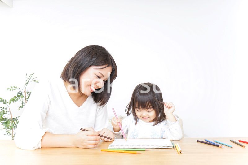 お絵かき 親子 子供